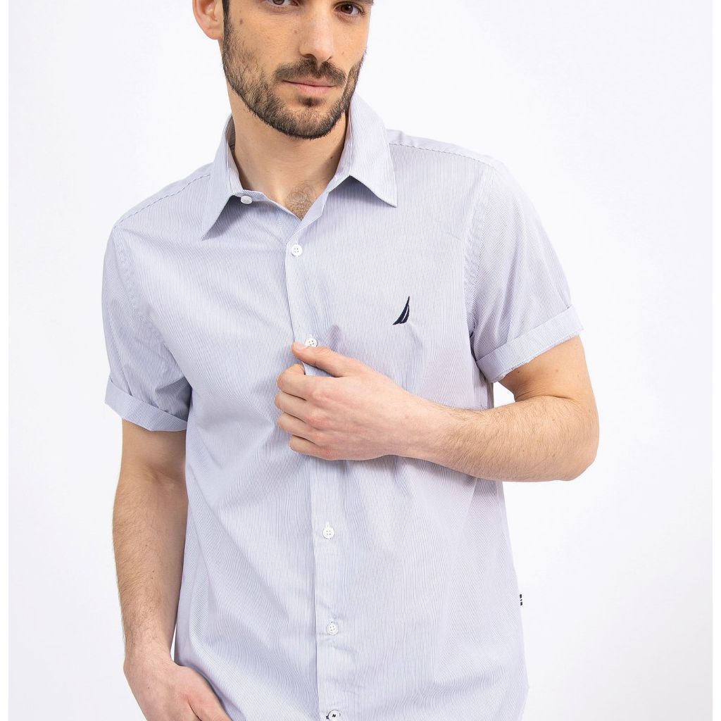 חולצה מכופתרת CLASSIC FIT פסים דקים