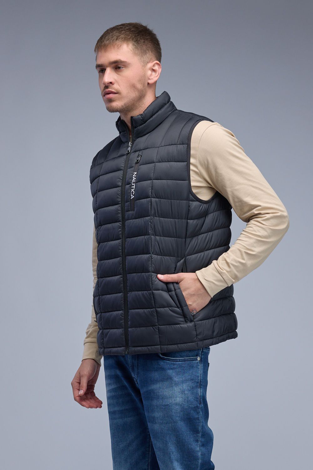 וסט NAUTICA קל משקל לגברים