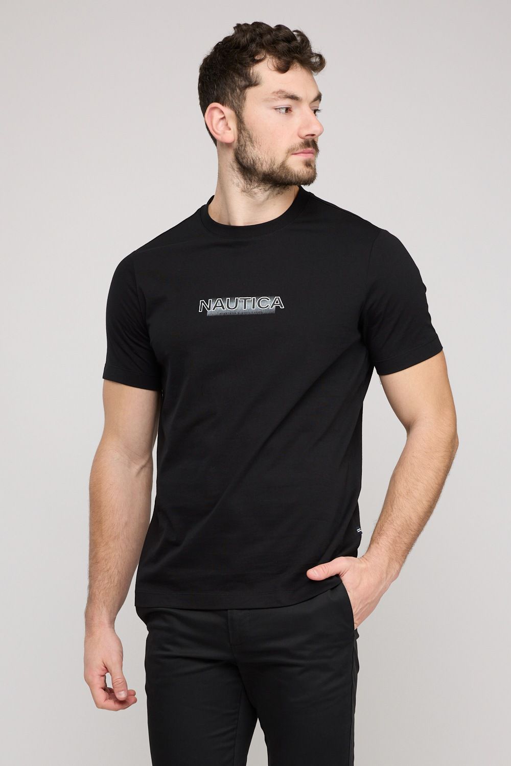 חולצת טי-שירט קצרה לגברים