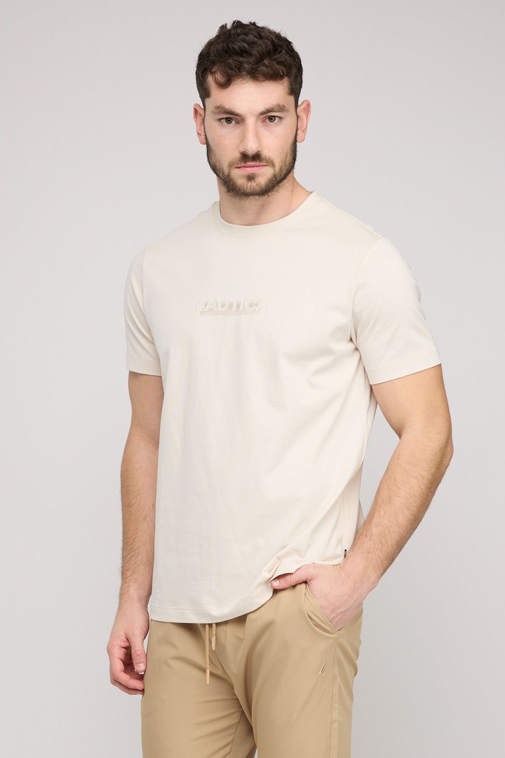 חולצת טי-שירט קצרה לגברים