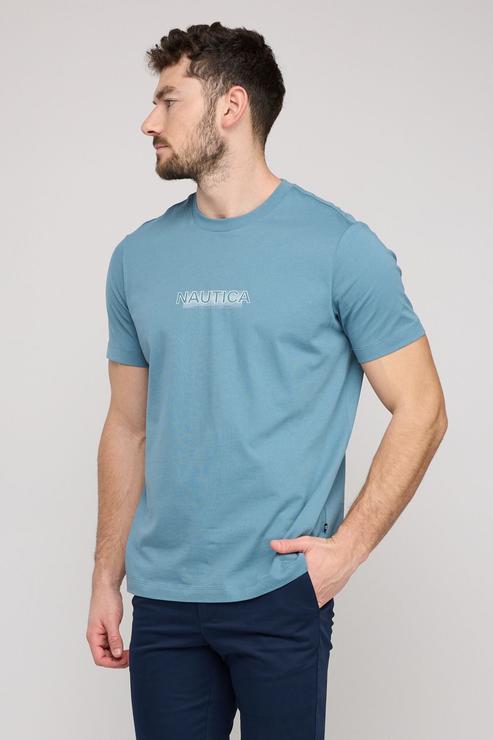 חולצת טי-שירט קצרה לגברים