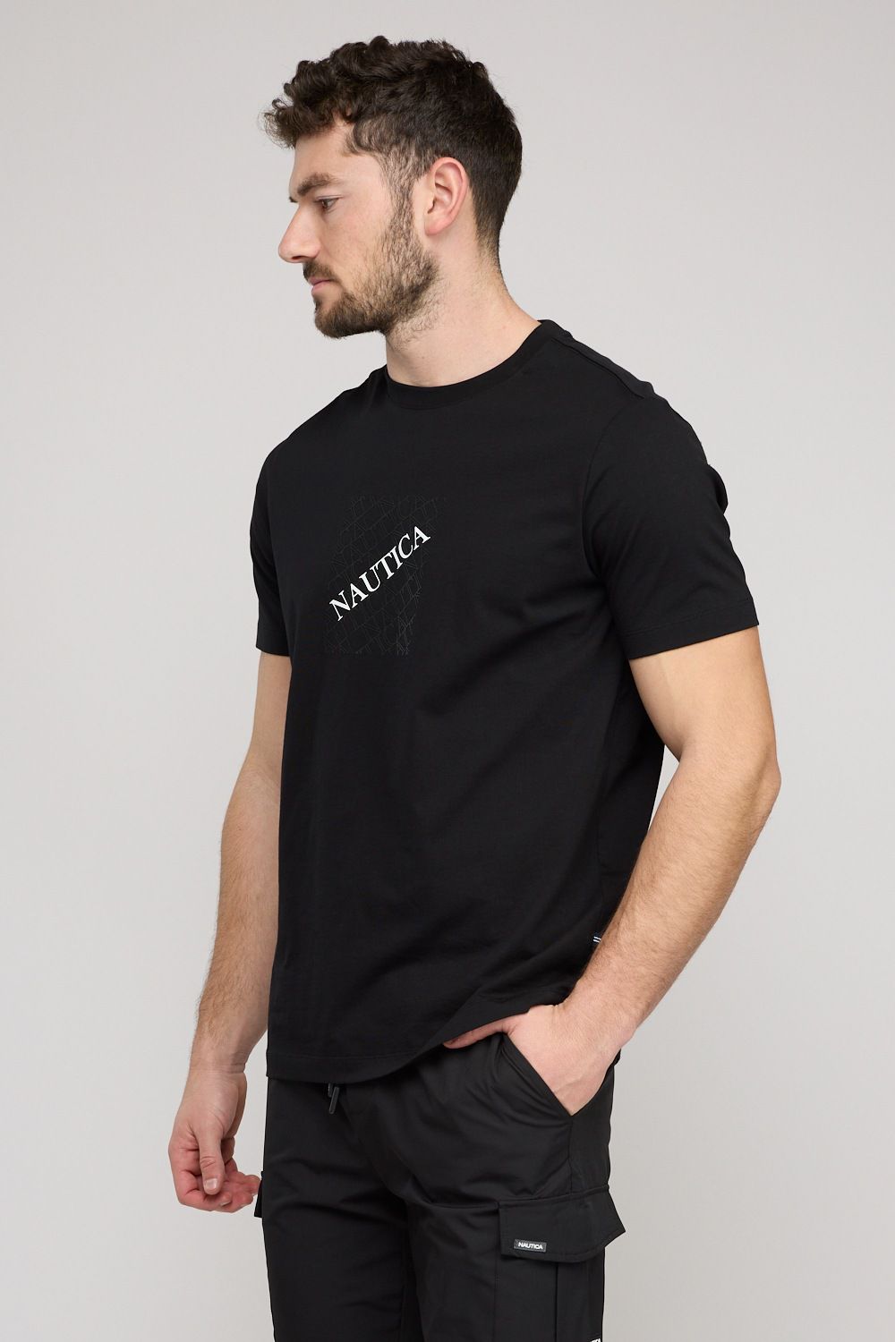 חולצת טי-שירט קצרה לגברים