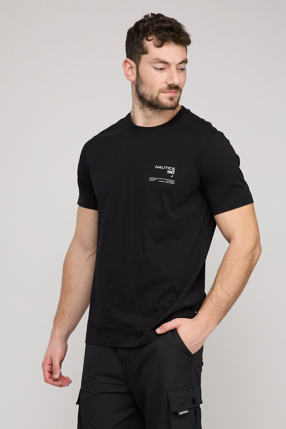 חולצת טי-שירט קצרה לגברים