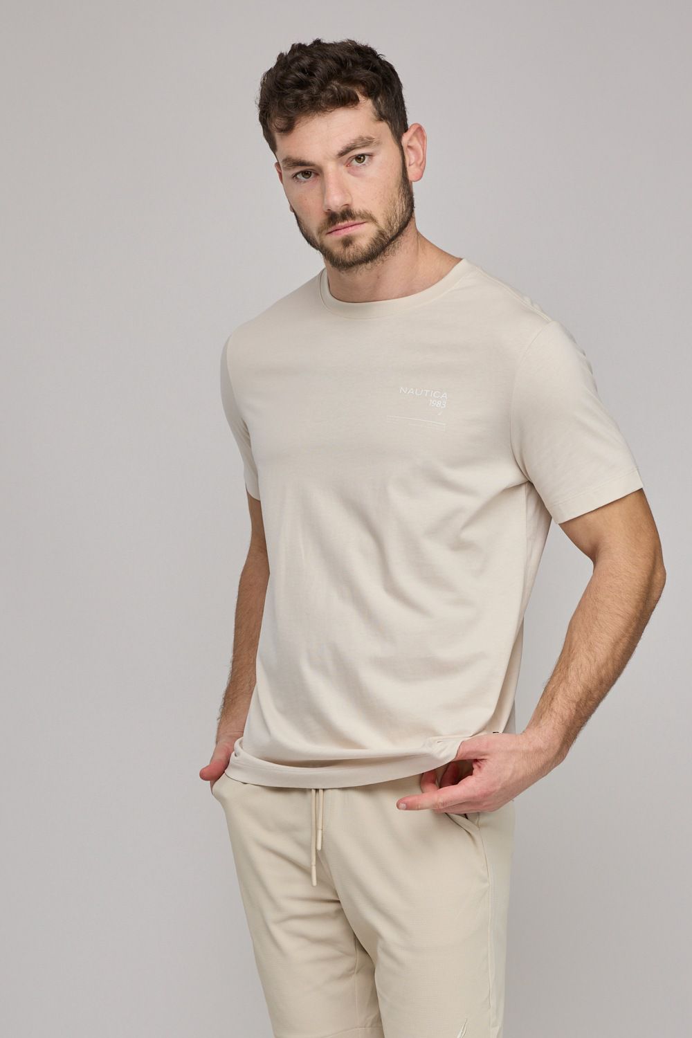 חולצת טי-שירט קצרה לגברים