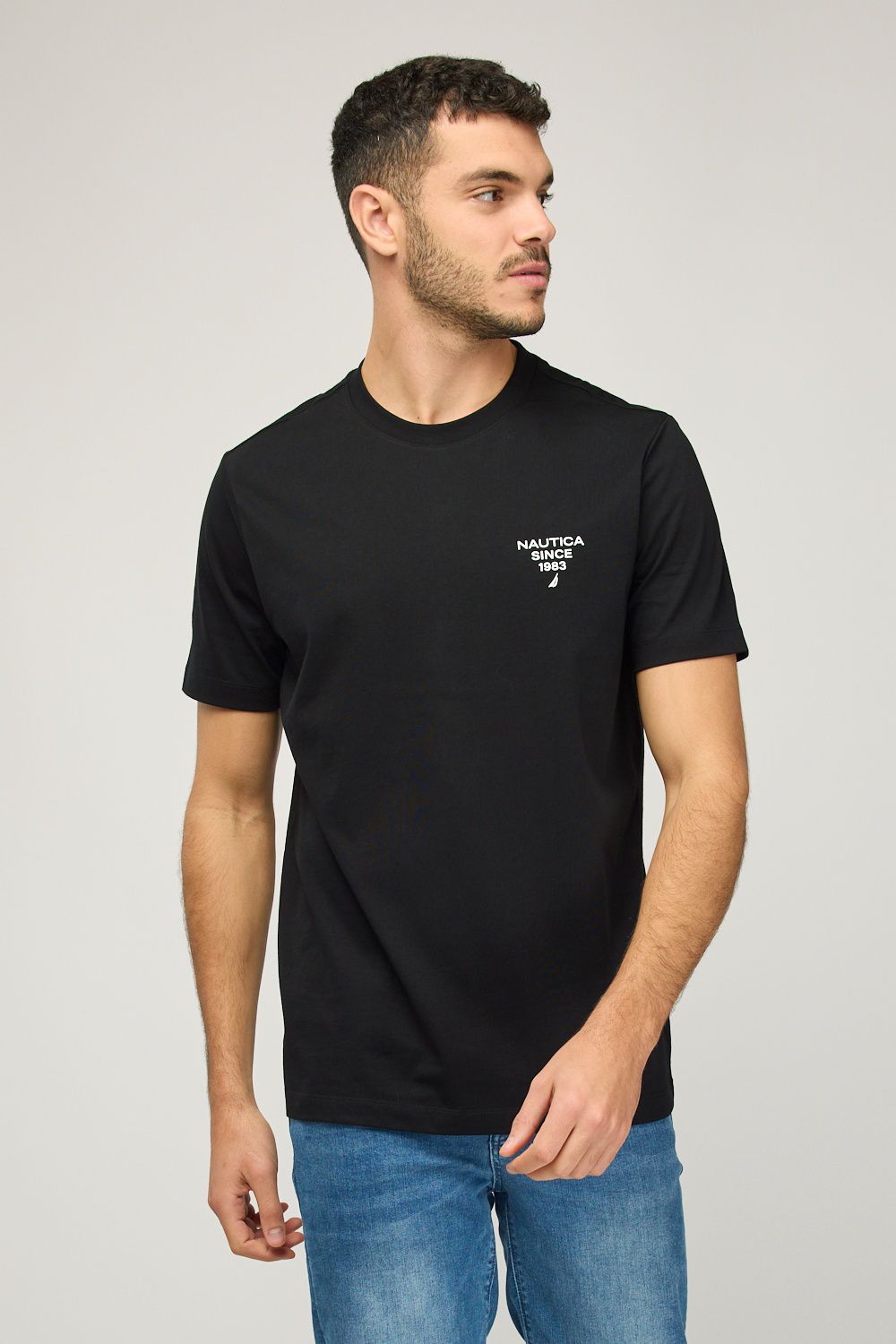 חולצת טי-שירט קצרה לגברים