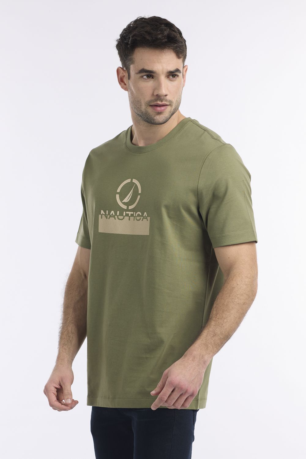 חולצה טי שירט נאוטיקה הדפס ”טרגט” לגבר