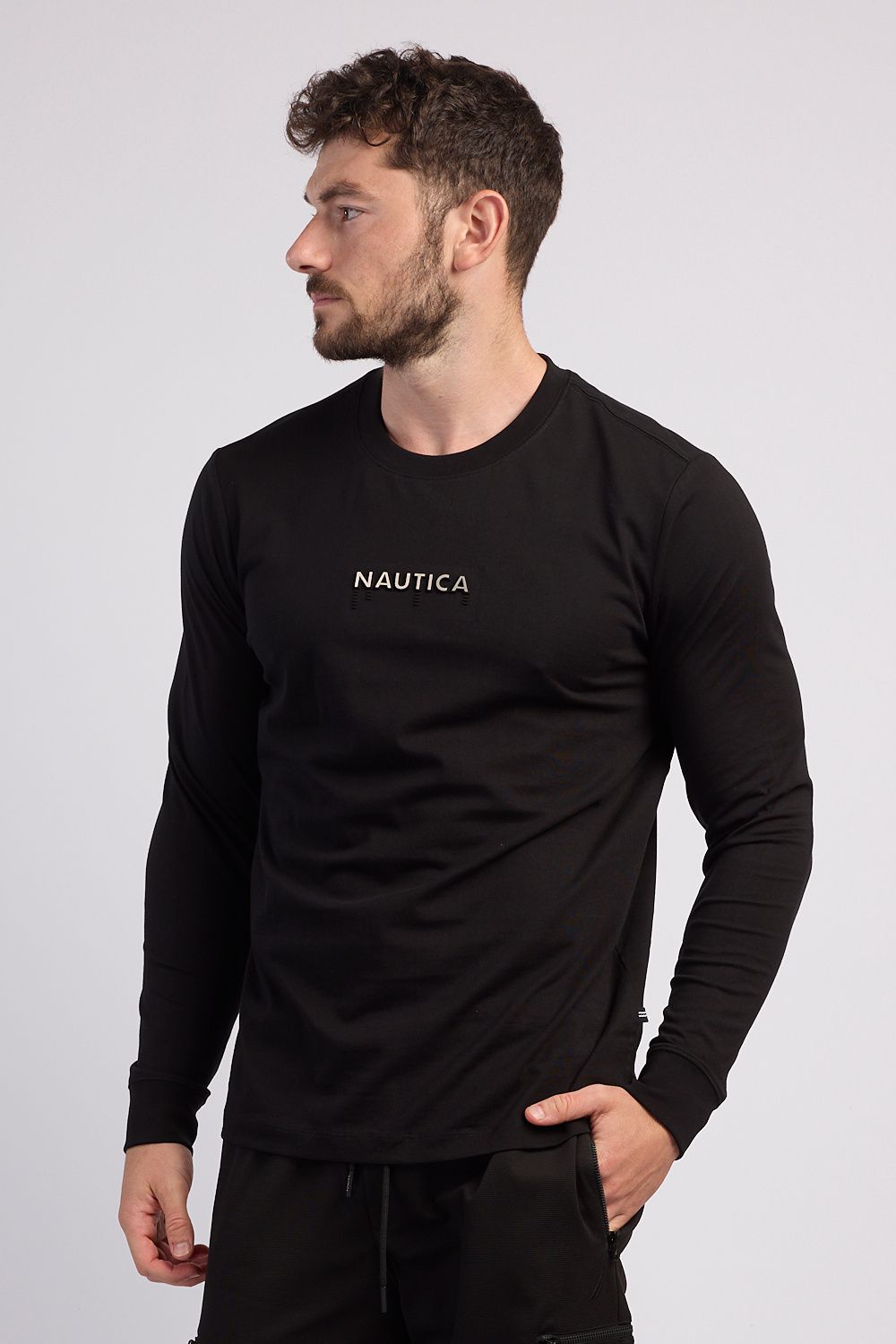 חולצת טי שרוול ארוך לגברים Nautica
