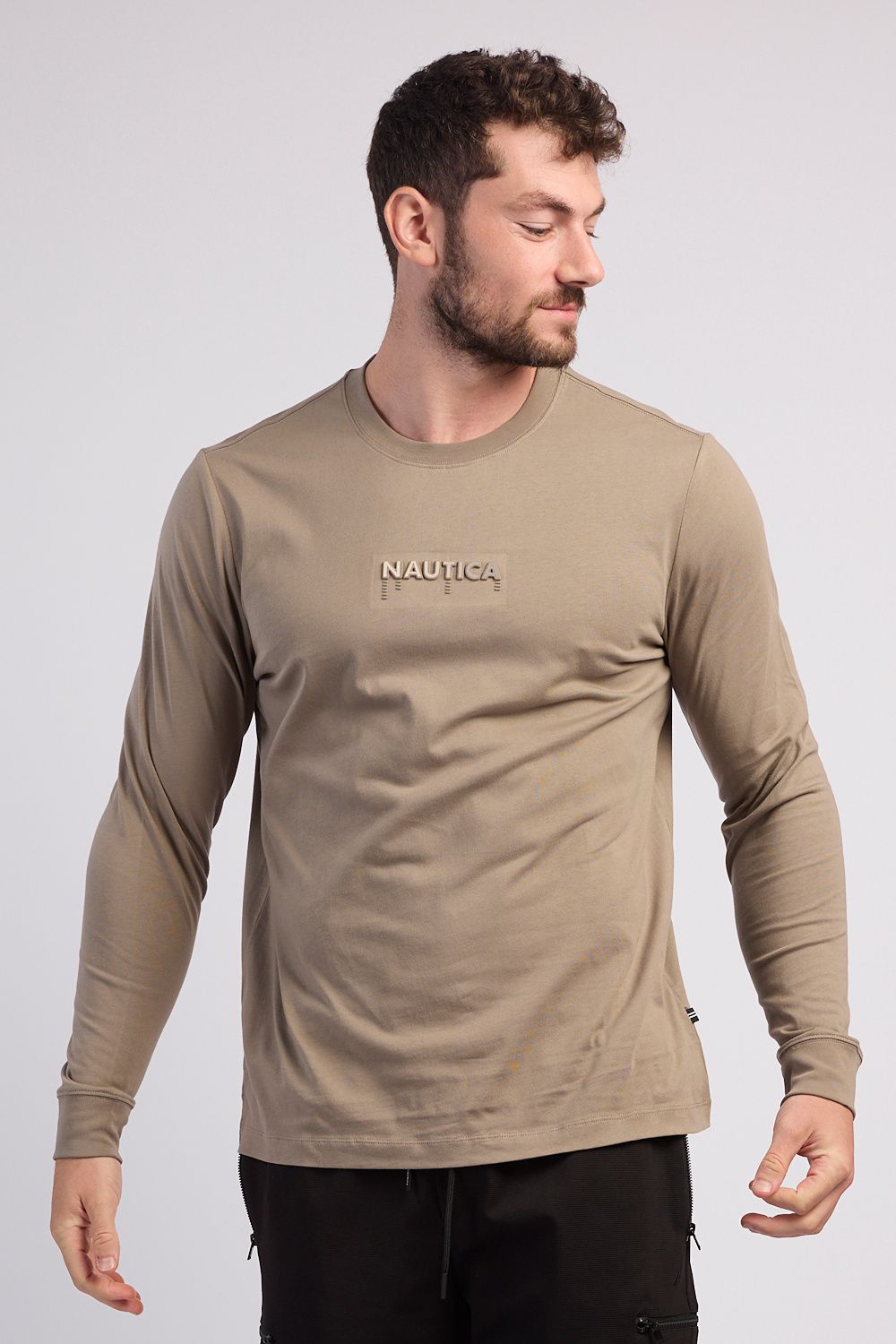 חולצת טי שרוול ארוך לגברים Nautica