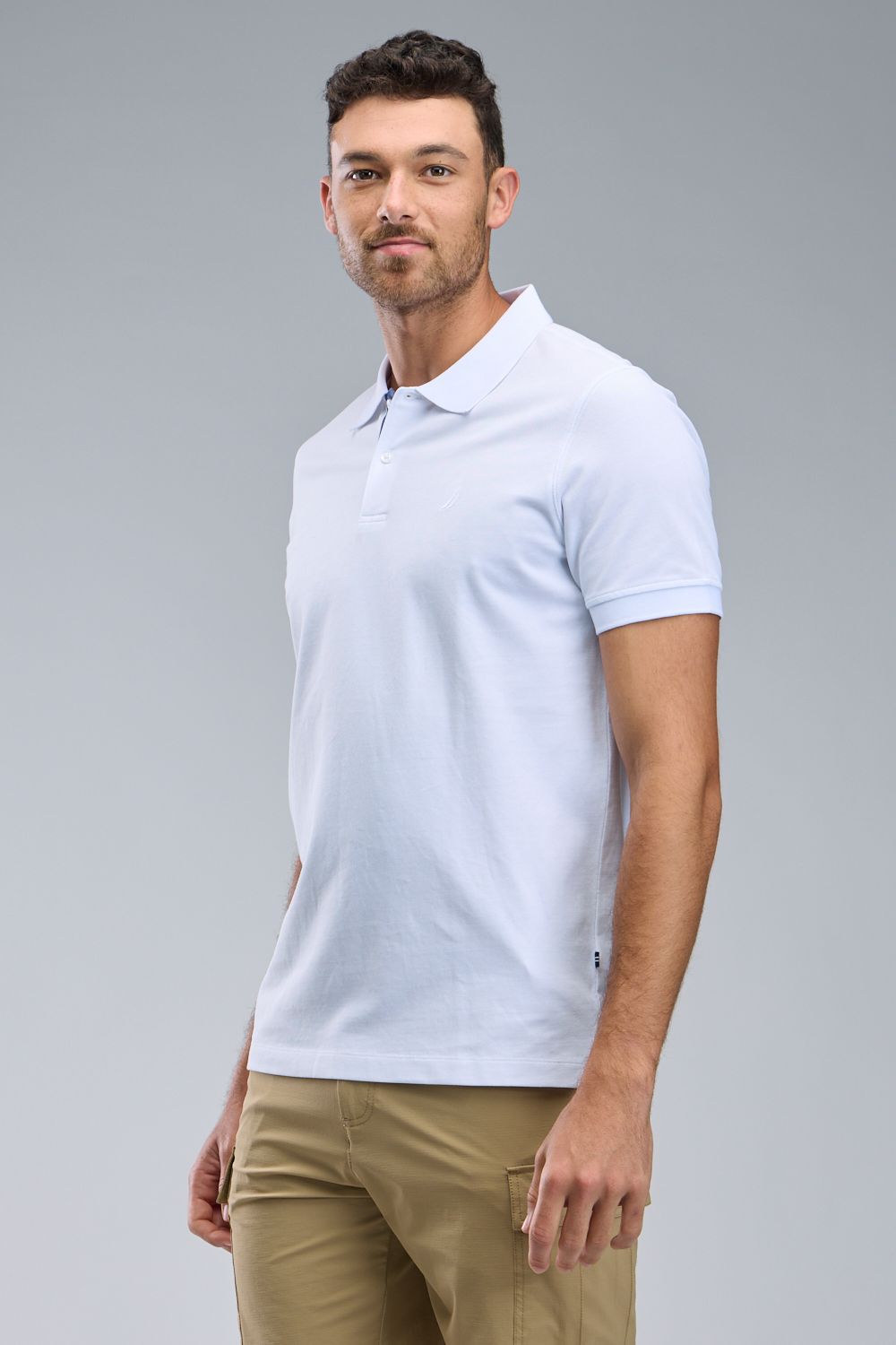 חולצת פולו Nautica עם לוגו רקום לגברים