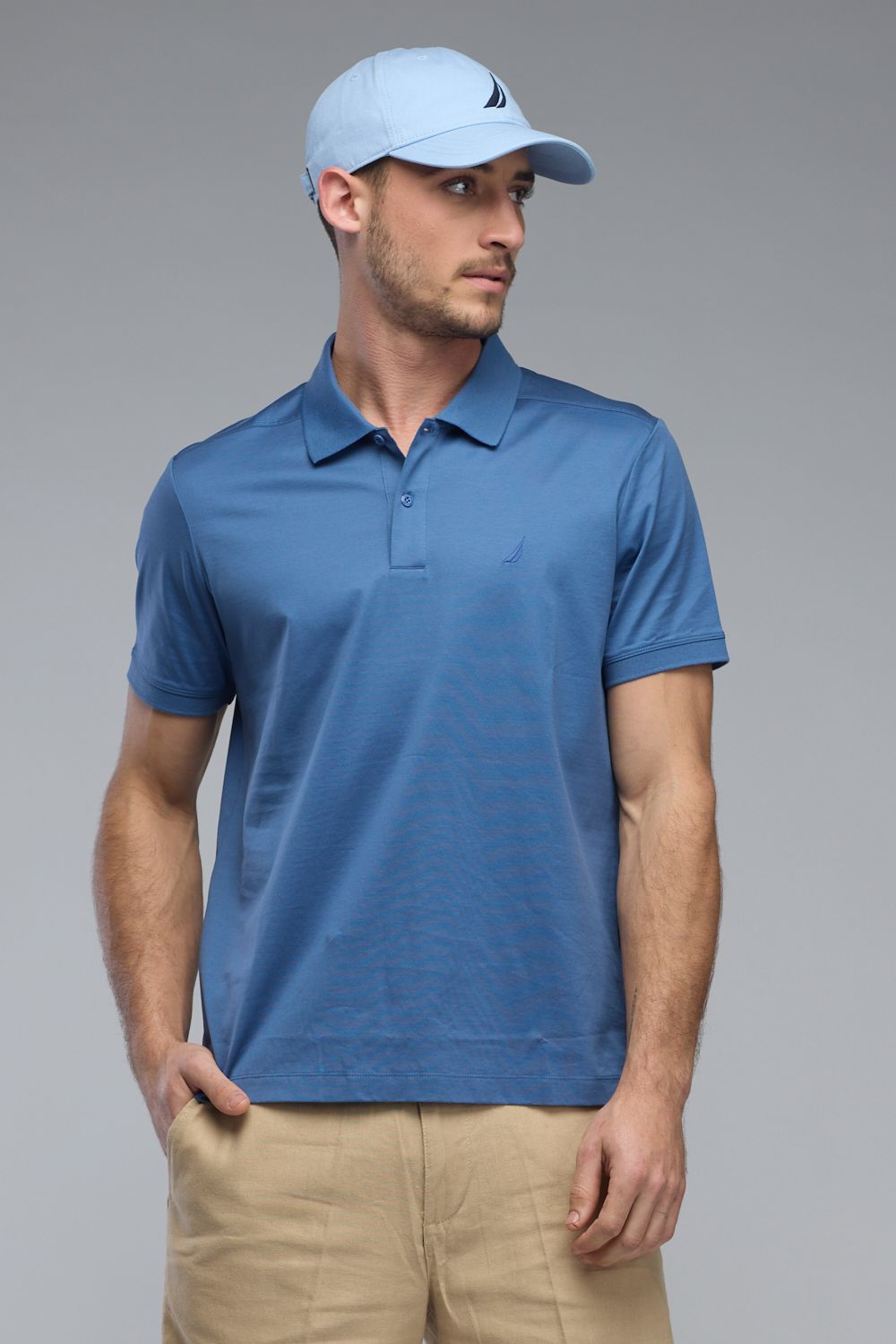 חולצת פולו Nautica עם לוגו לגברים