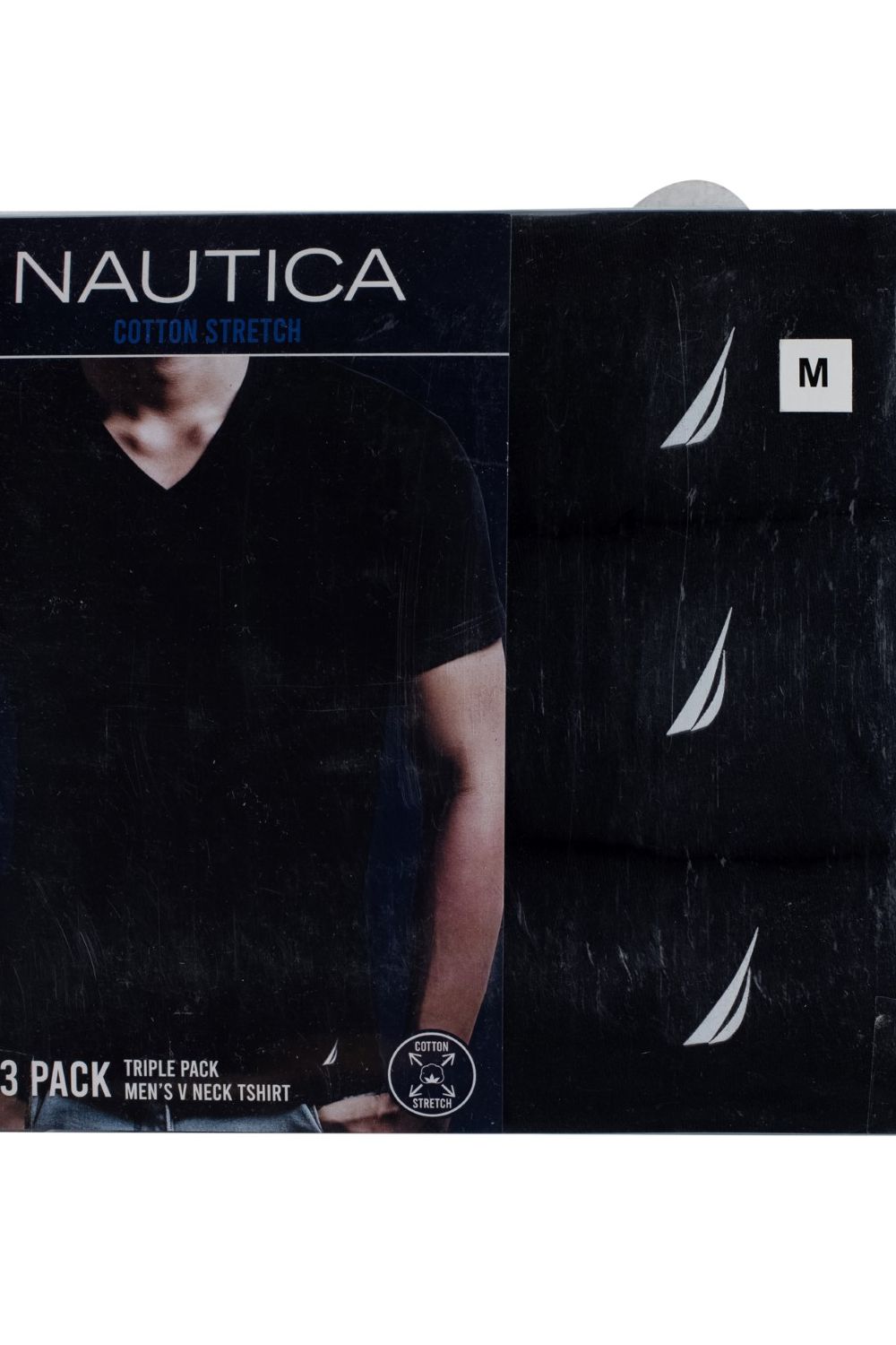 מארז 3 חולצות בייסיק סטרץ’ צווארון וי לגבר