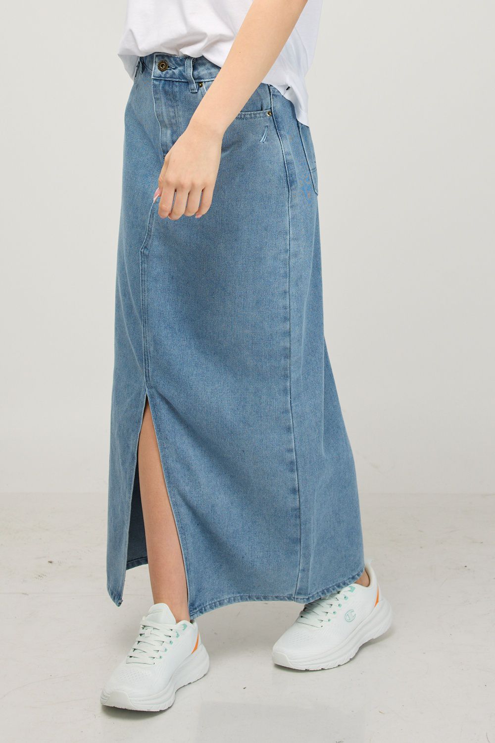 חצאית ג’ינס ארוכה לנשים