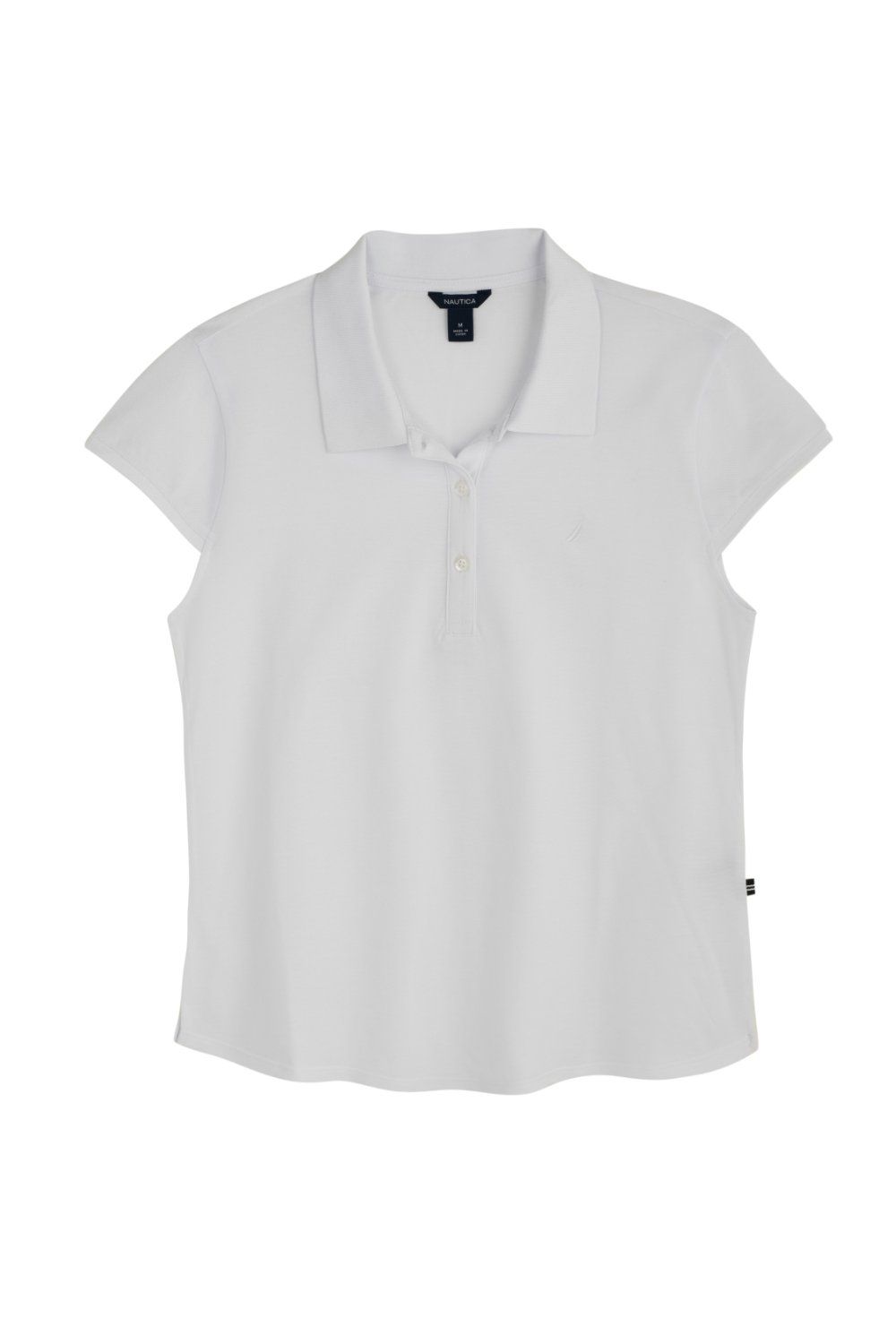 חולצת פולו Nautica לנשים עם לוגו רקום