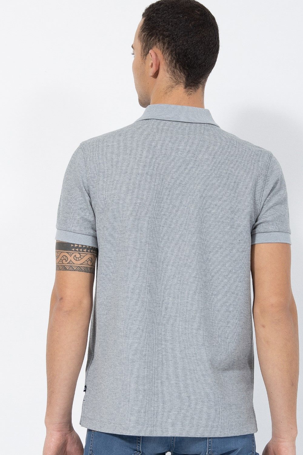חולצת פולו SLIM FIT עם רקמת לוגו