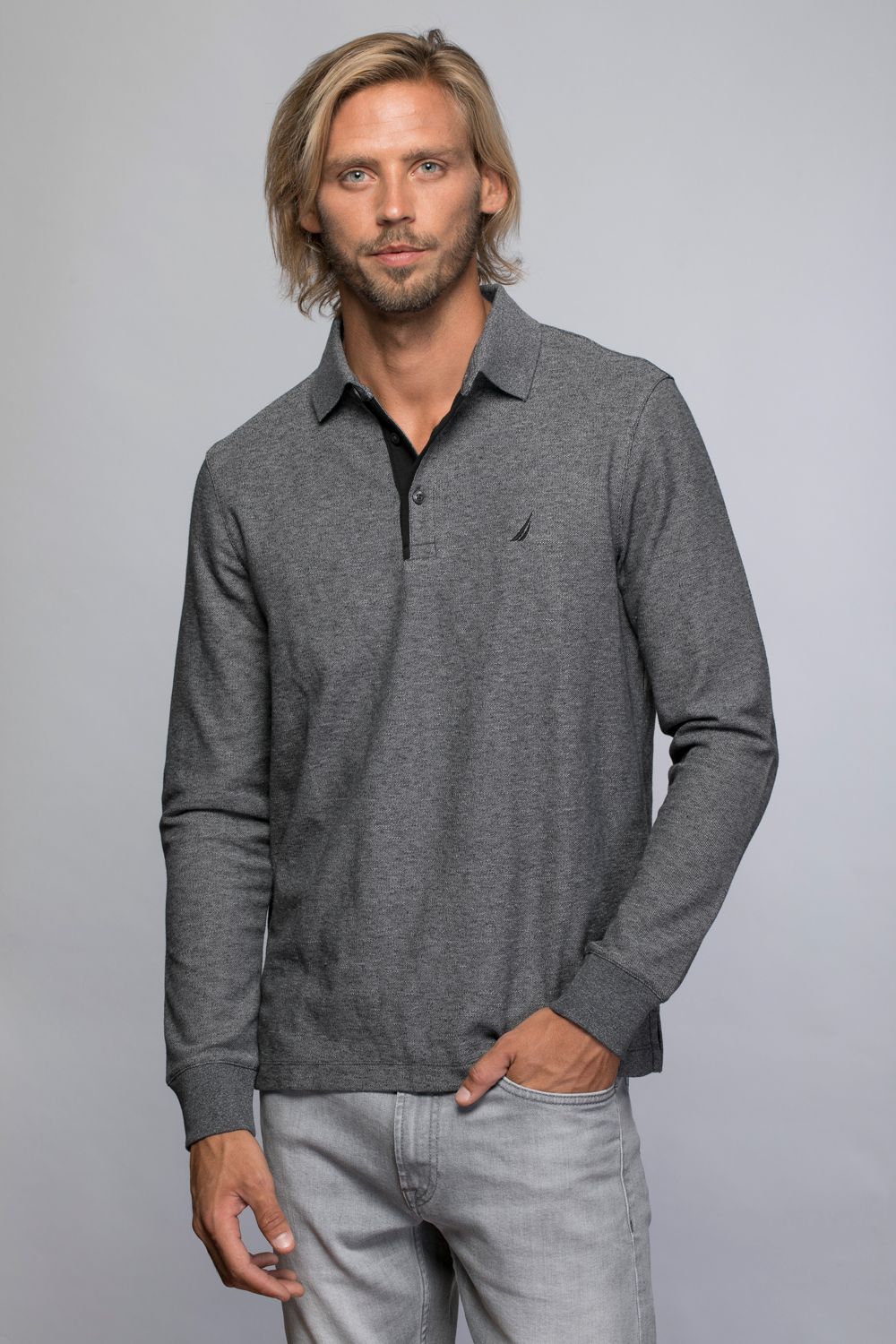 חולצת פולו בגזרת SLIM FIT לגבר