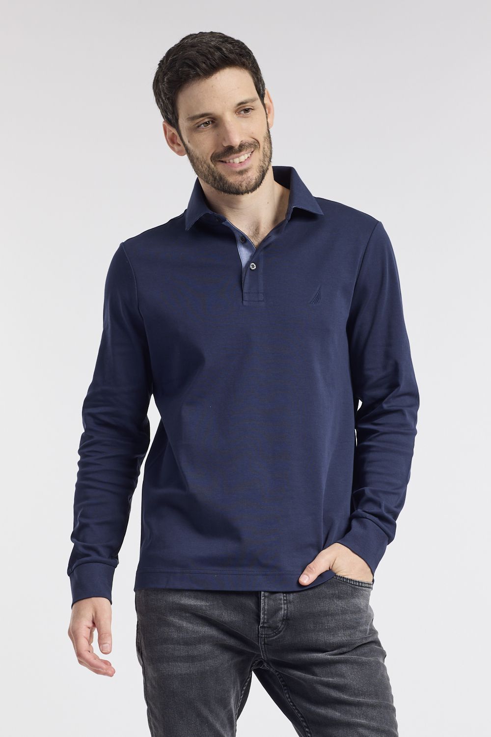 חולצת פולו שרוולים ארוכים SLIM FIT