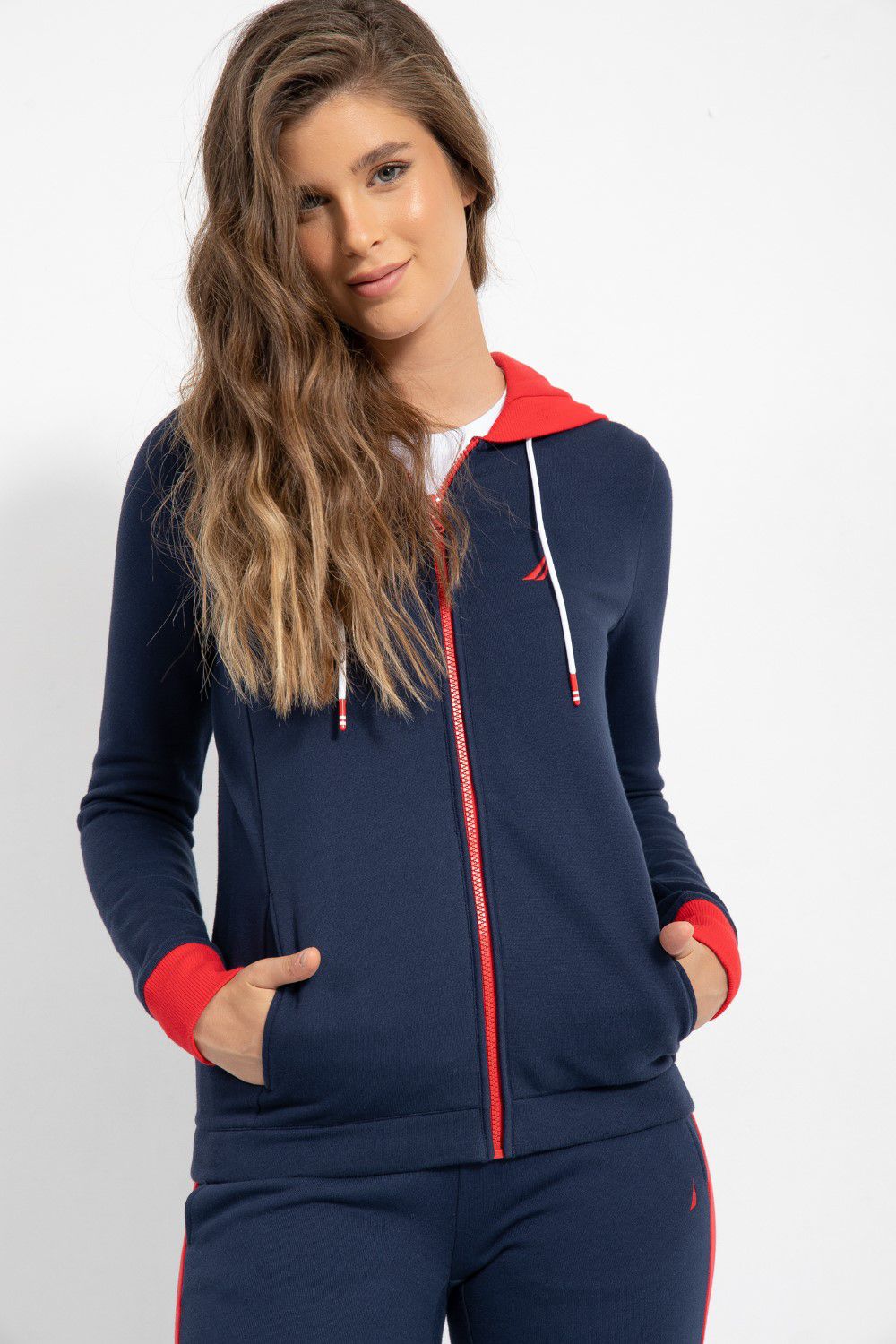 סווטשירט קפוצ’ון עם רוכסן