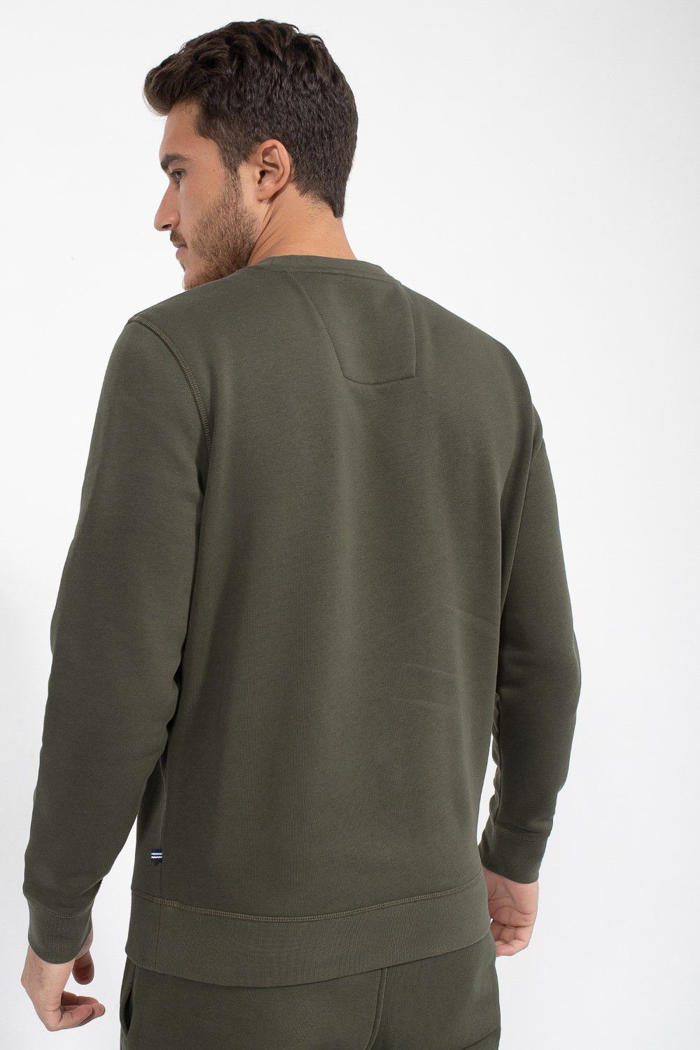 סווטשירט אלגנטי עם רקמת לוגו