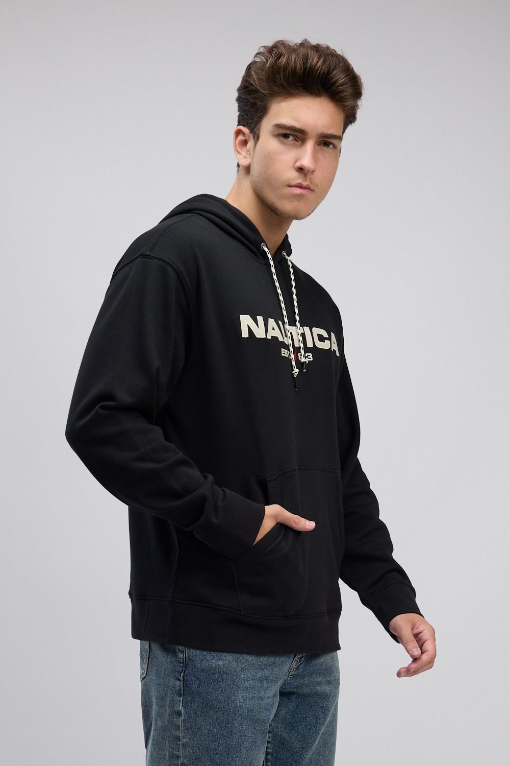 סווטשירט עם קפוצ’ון Nautica לגברים