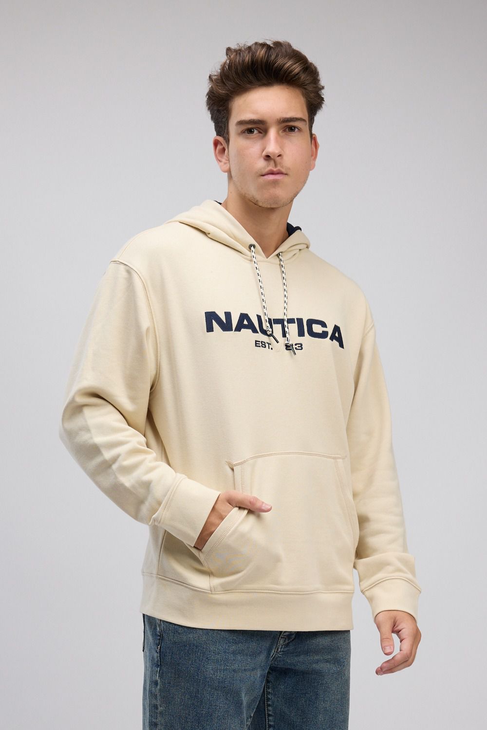 סווטשירט עם קפוצ’ון Nautica לגברים