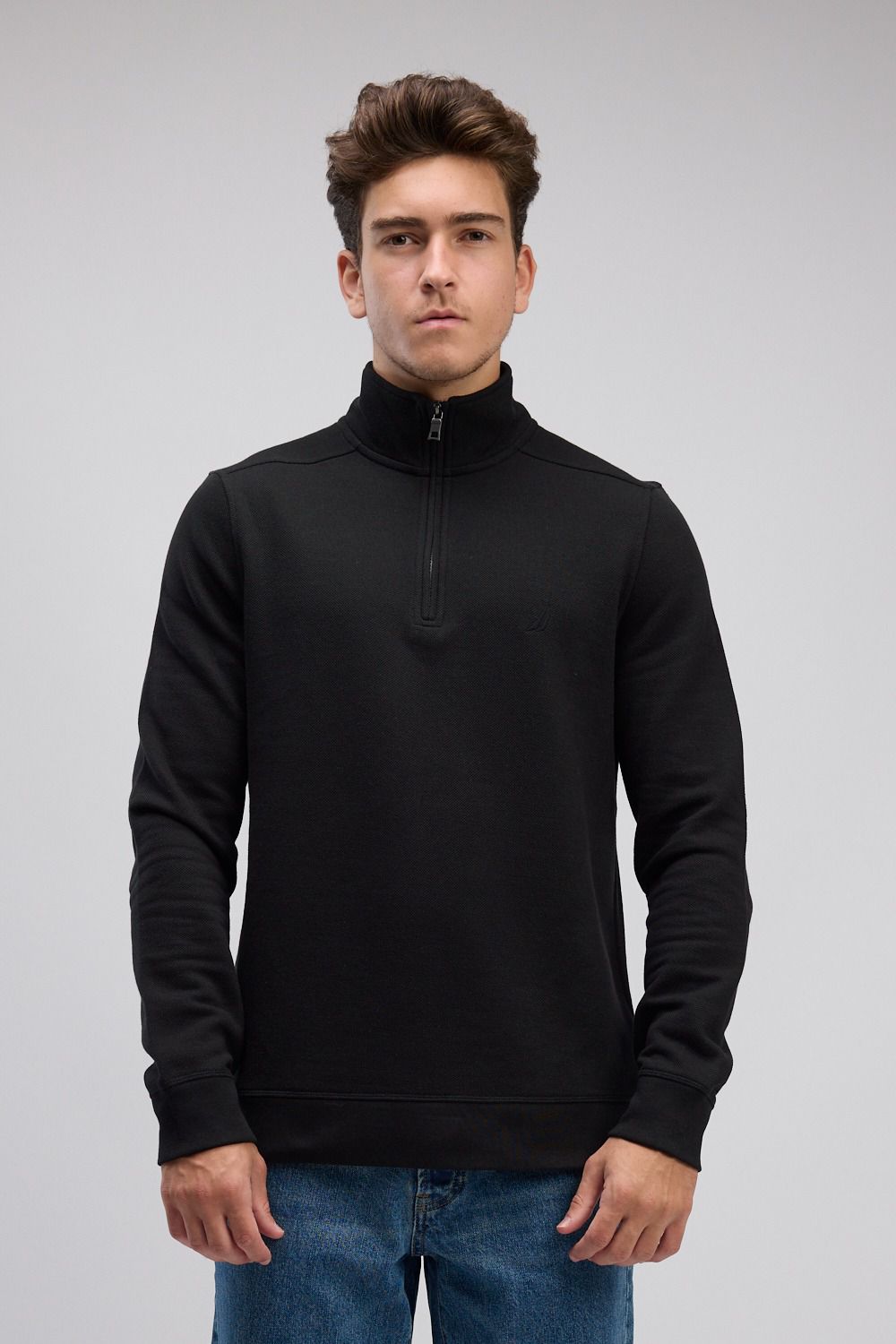 סווטשירט עם חצי רוכסן Nautica לגברים