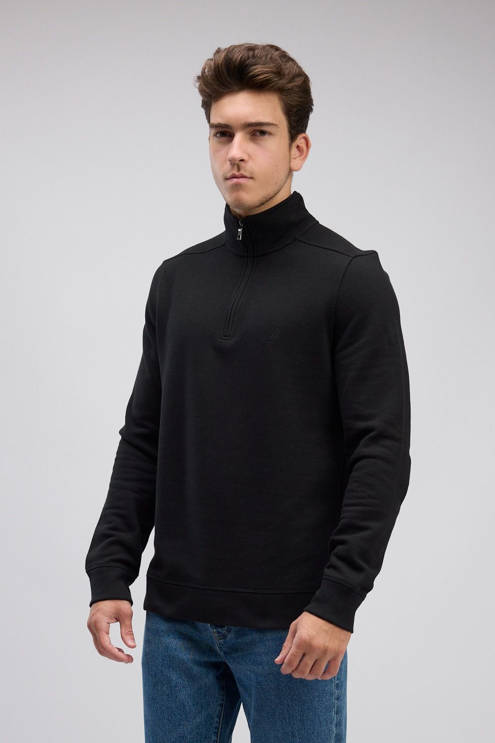 סווטשירט עם חצי רוכסן Nautica לגברים