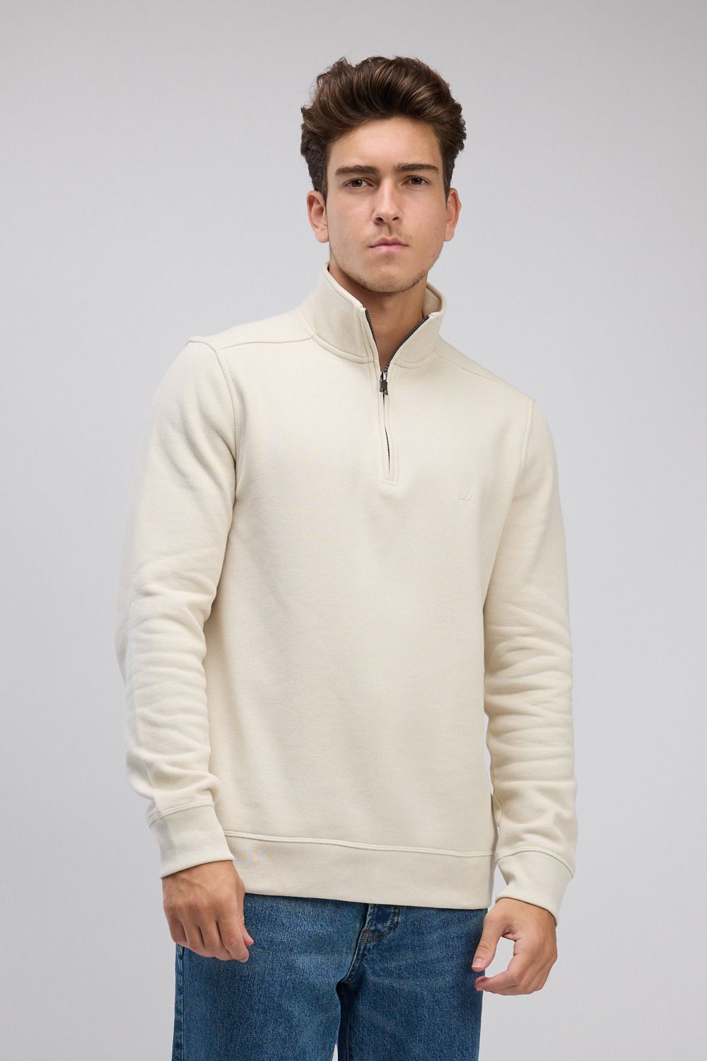 סווטשירט עם חצי רוכסן Nautica לגברים