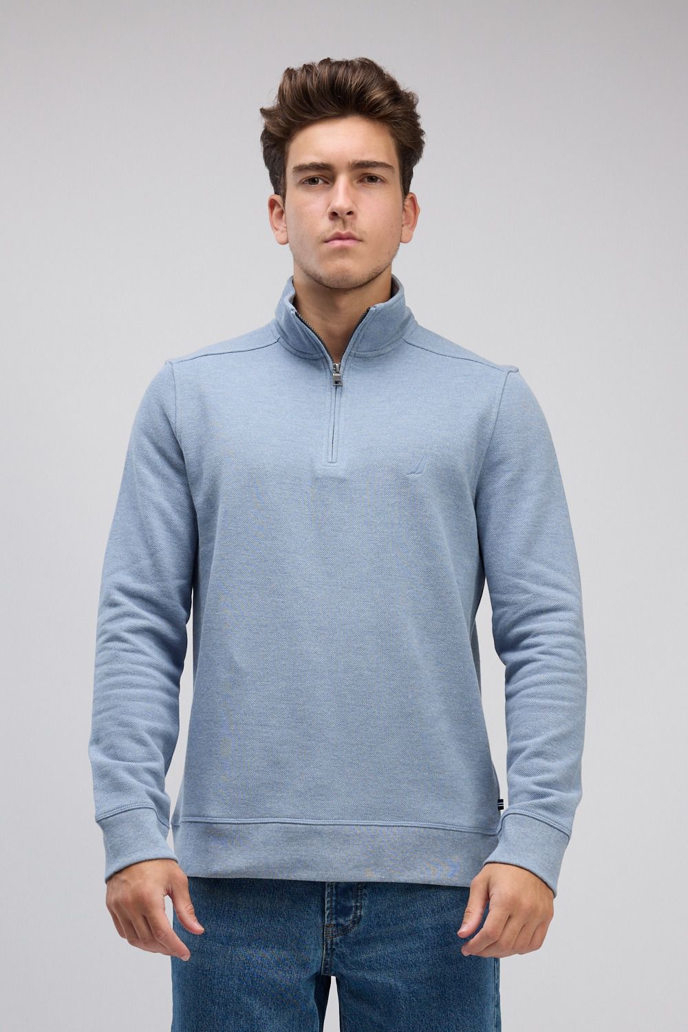 סווטשירט עם חצי רוכסן Nautica לגברים