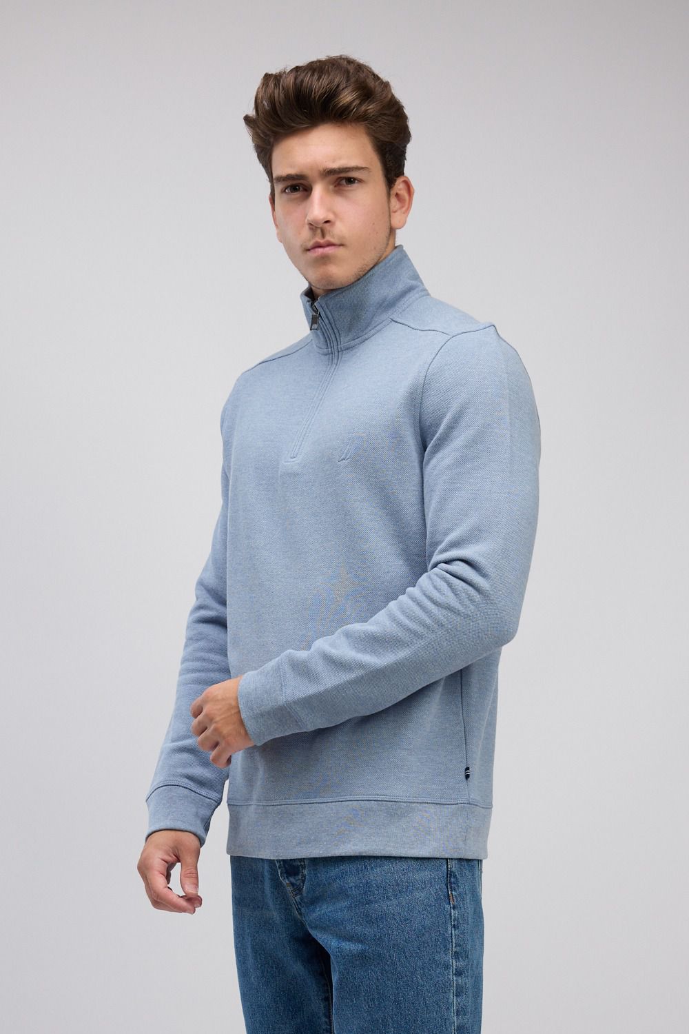 סווטשירט עם חצי רוכסן Nautica לגברים