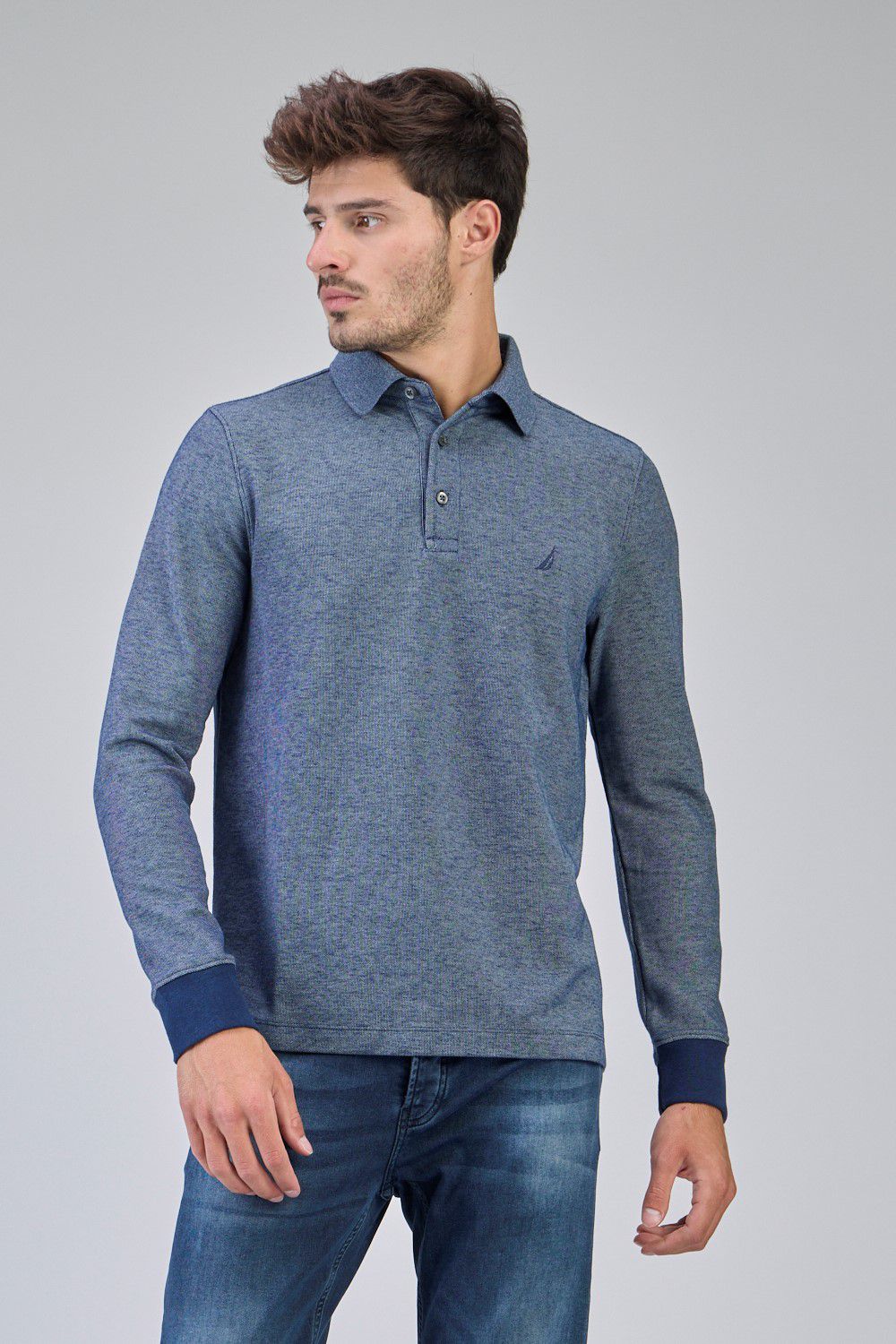 חולצת פולו SLIM FIT במראה מכובס
