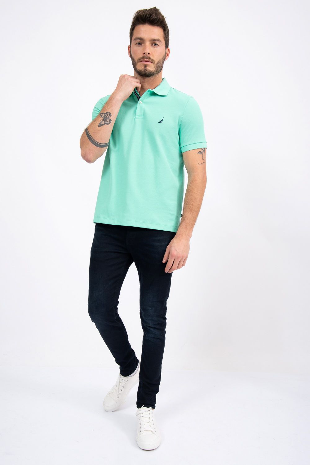 חולצת פולו SLIM FIT מבד מנדף