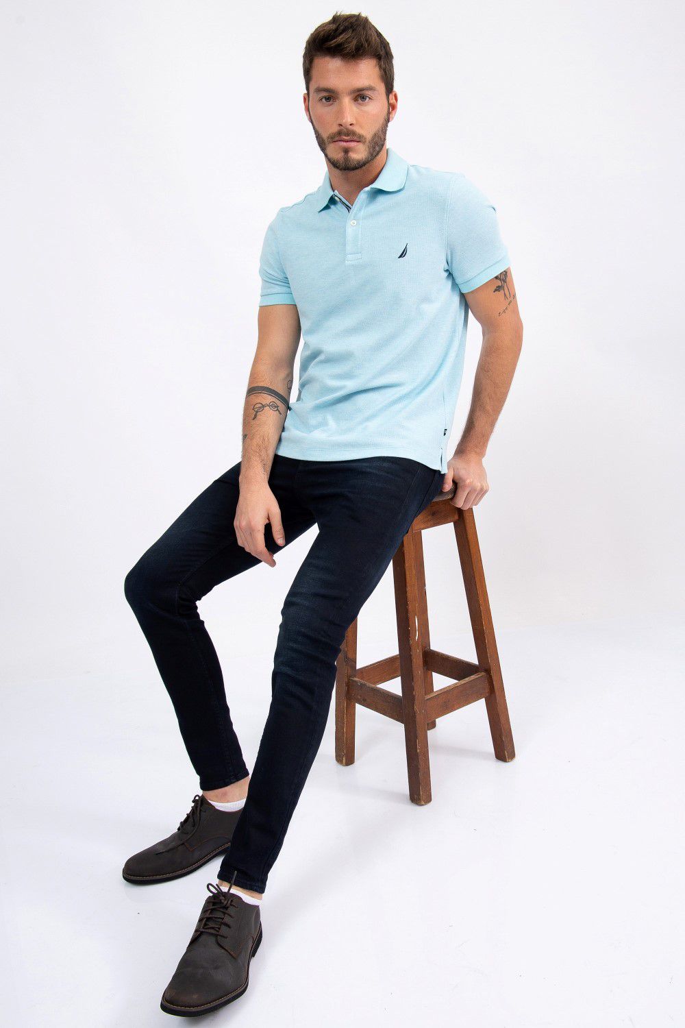 חולצת פולו SLIM FIT מבד מנדף