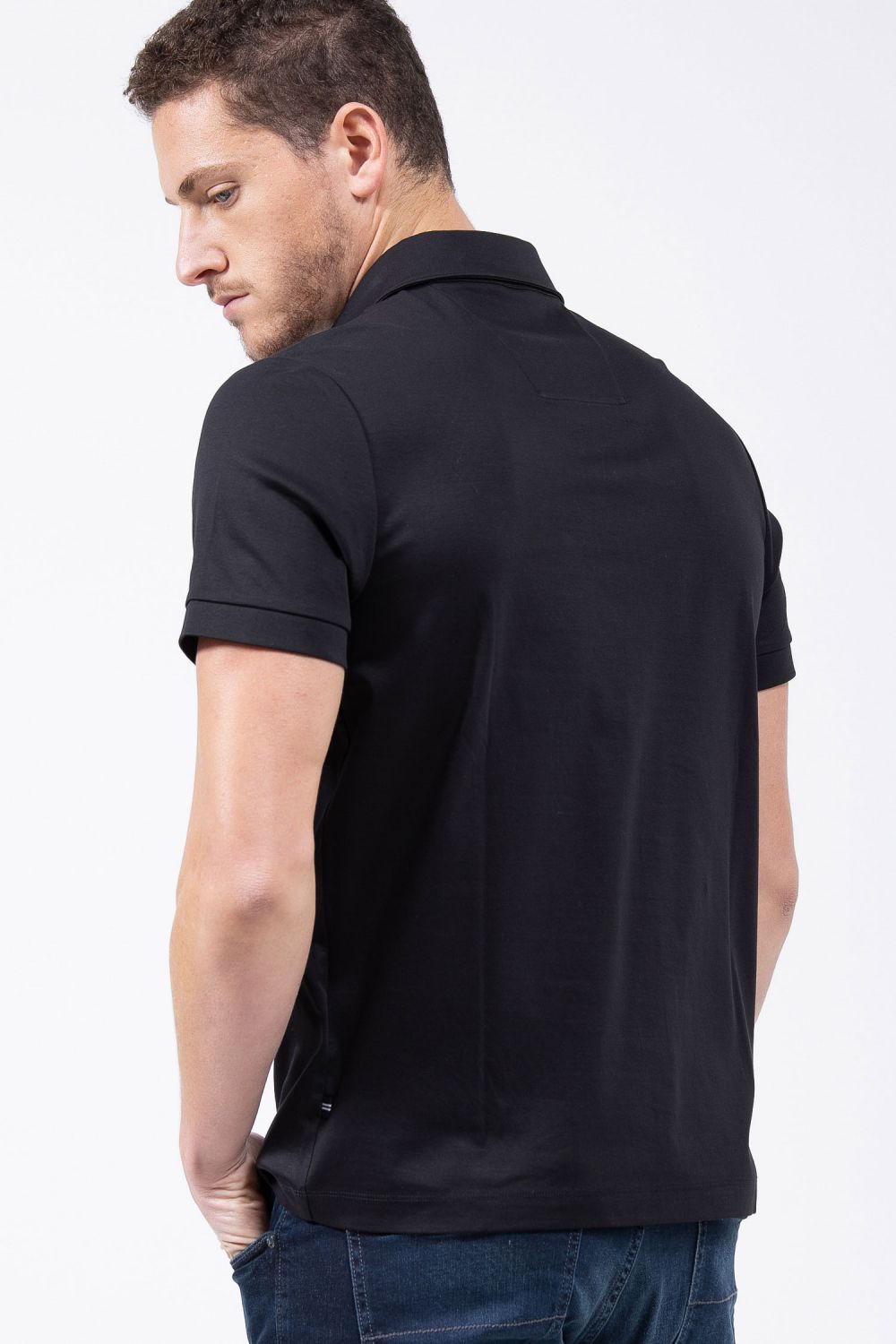 חולצת פולו כותנה בגזרת SLIM FIT