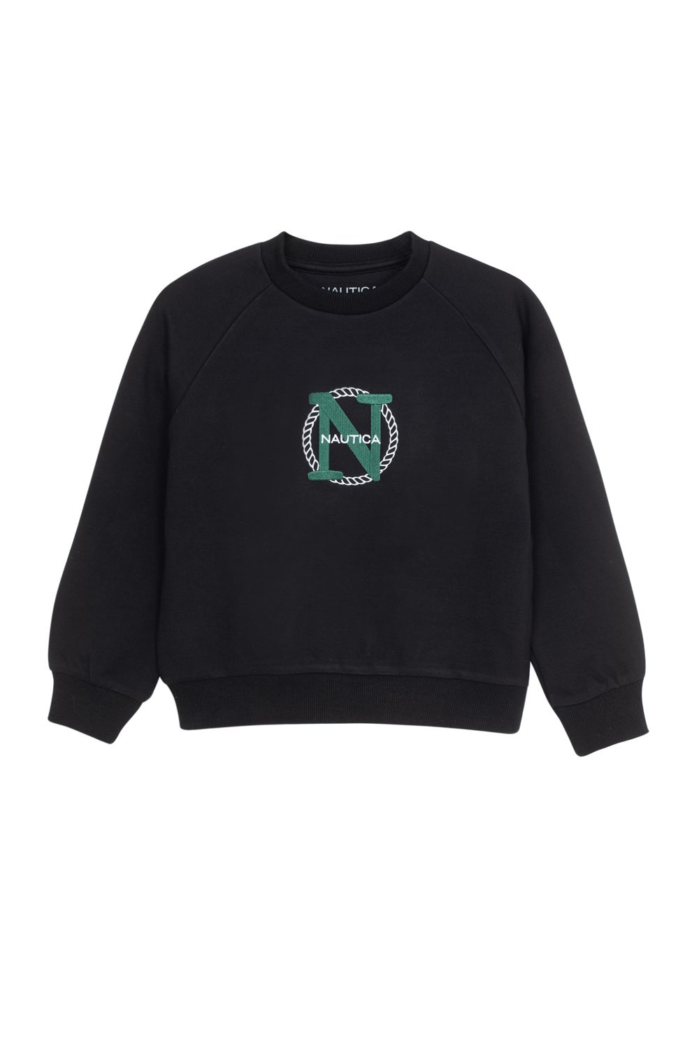 סווטשירט עם שרוולים ארוכים והדפס Nautica לילדים