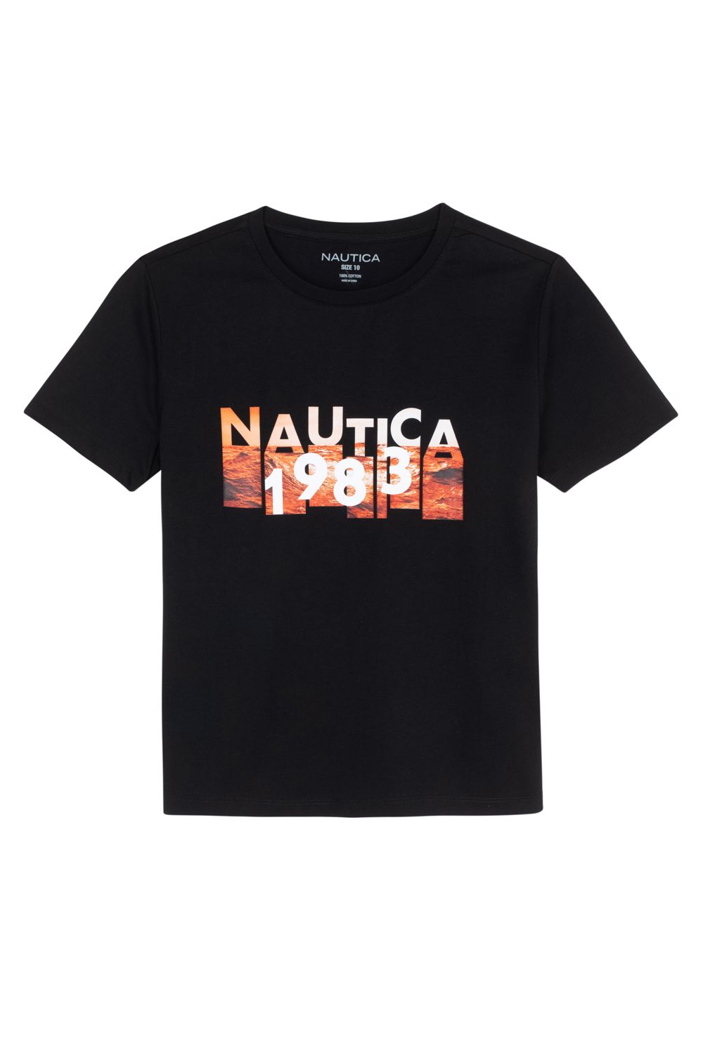 טי שירט Nautica עם הדפס לילדים