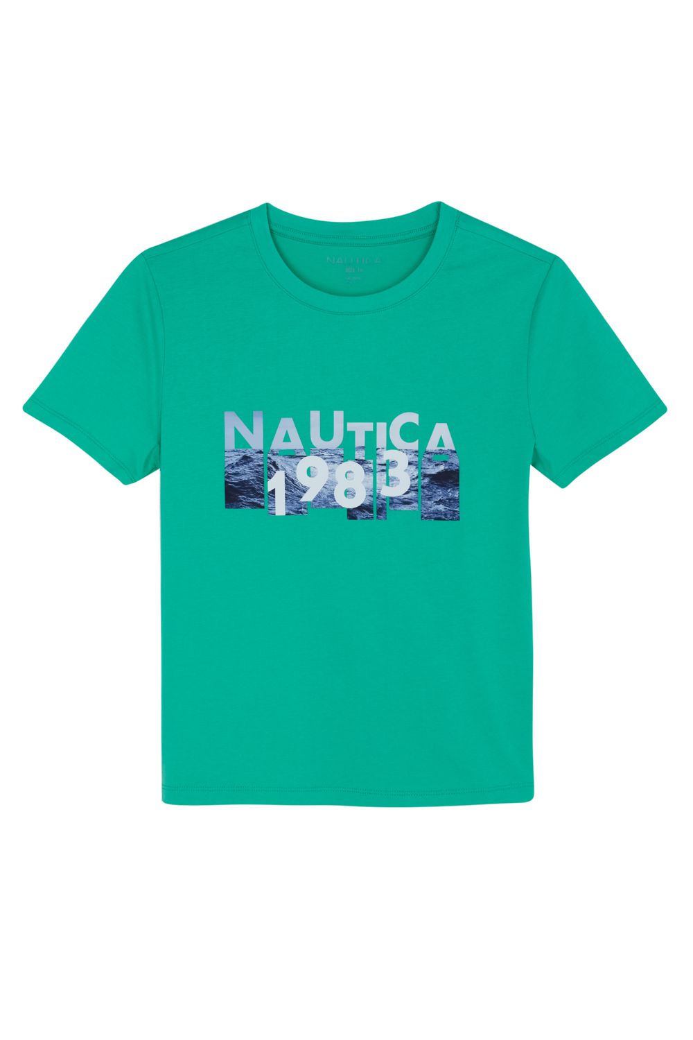 טי שירט Nautica עם הדפס לילדים