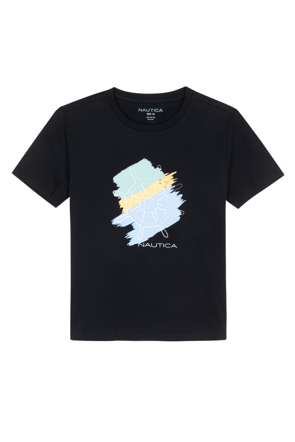 טי שירט Nautica עם הדפס לילדים