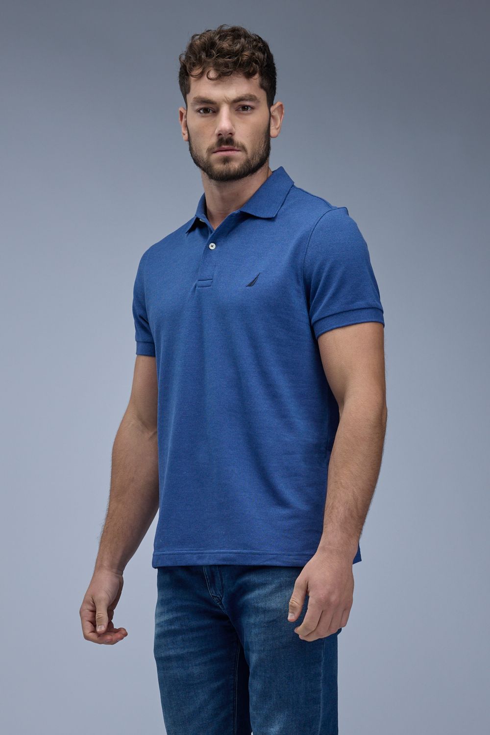 חולצת פולו קצרה Nautica גזרת SLIM לגברים