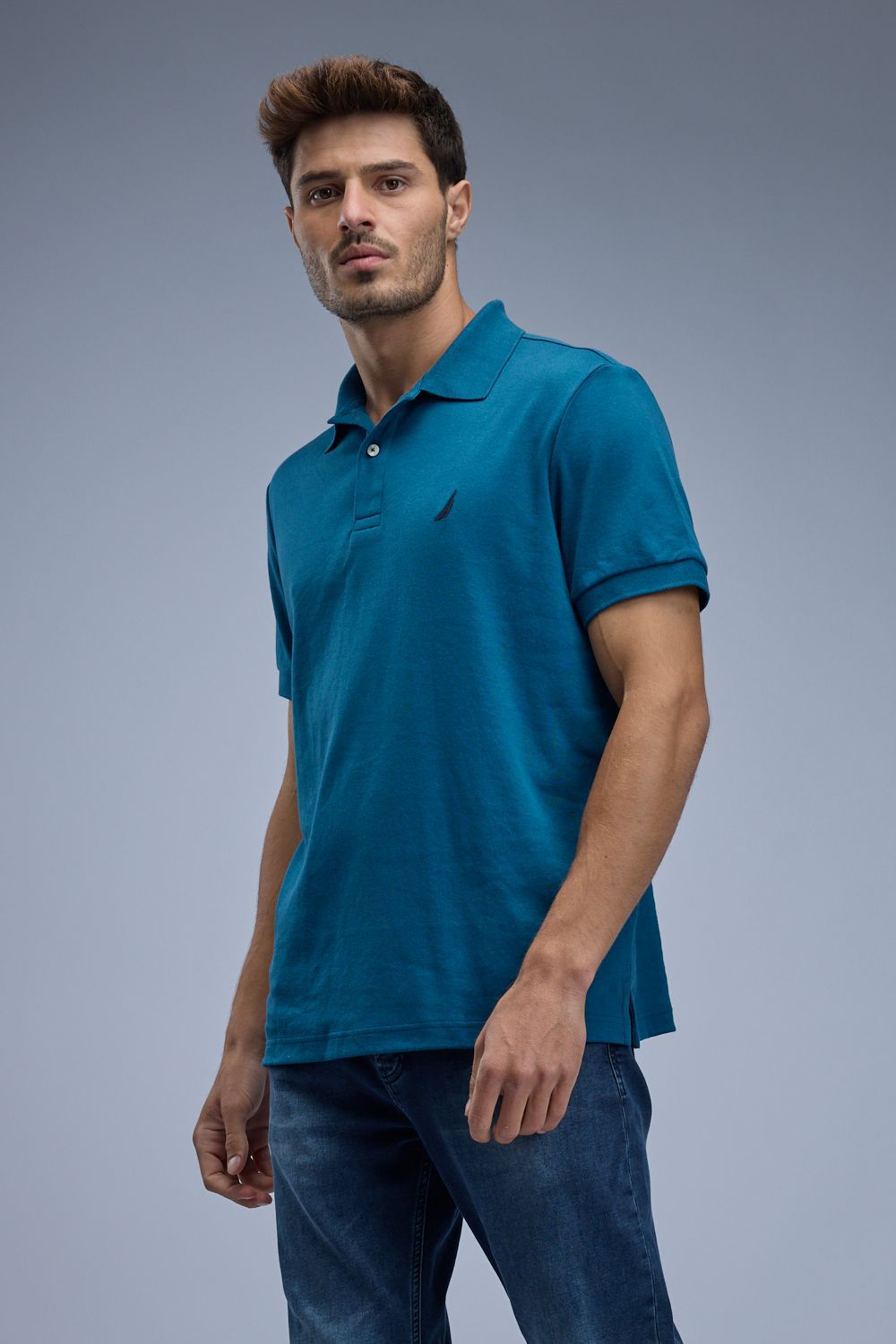 חולצת פולו קצרה Nautica גזרת SLIM לגברים