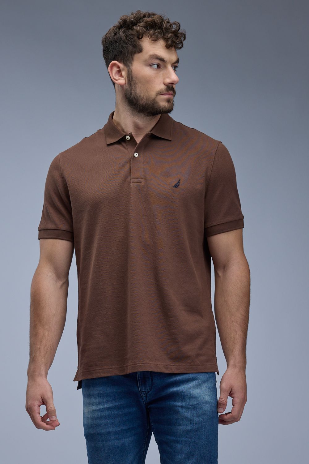 חולצת פולו קצרה עם לוגו Nautica רקום לגברים