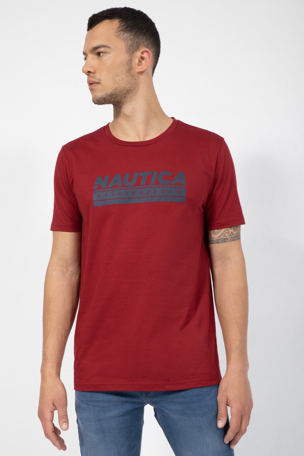 טי שירט הדפס Nautica Sailing team