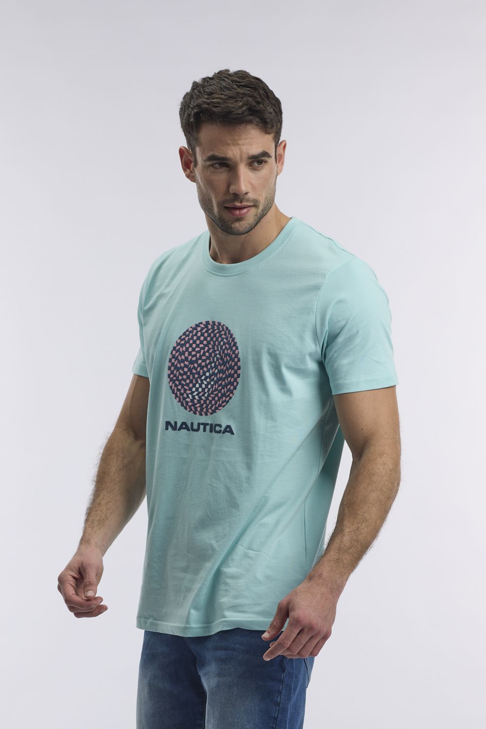 טי שירט עיצוב ”תעתוע עיניים” לגבר