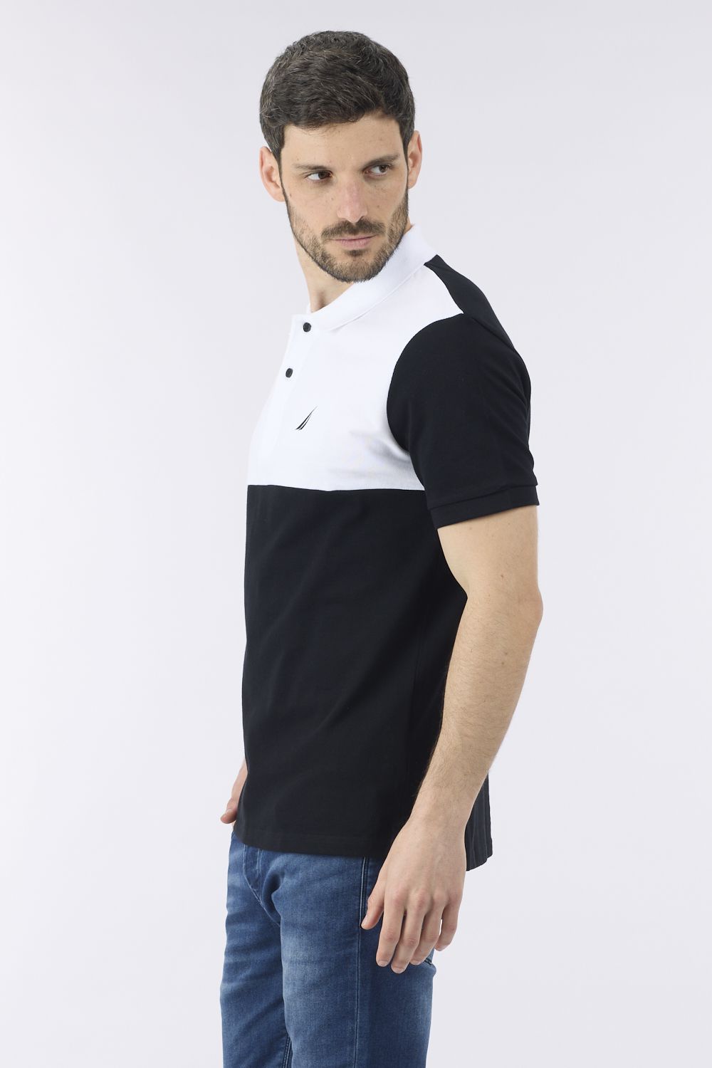 חולצת פולו לגבר עם לוגו נאוטיקה ”ין ויאנג”
