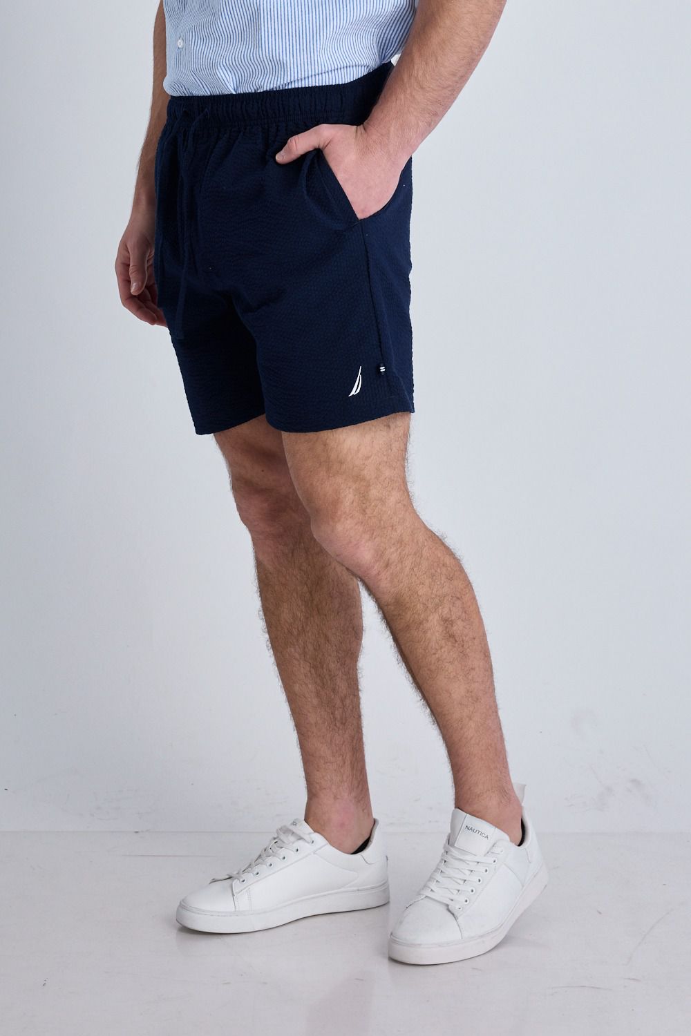 מכנסי Nautica קצרים עם לוגו לגברים