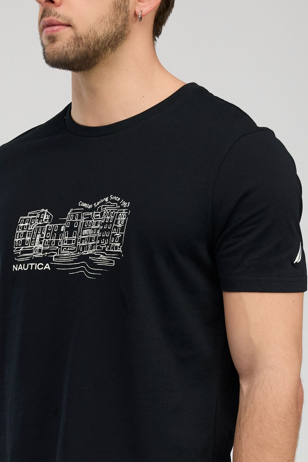 חולצת טי-שירט קצרה לגברים