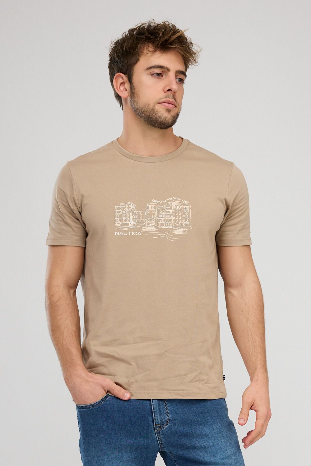 חולצת טי-שירט קצרה לגברים