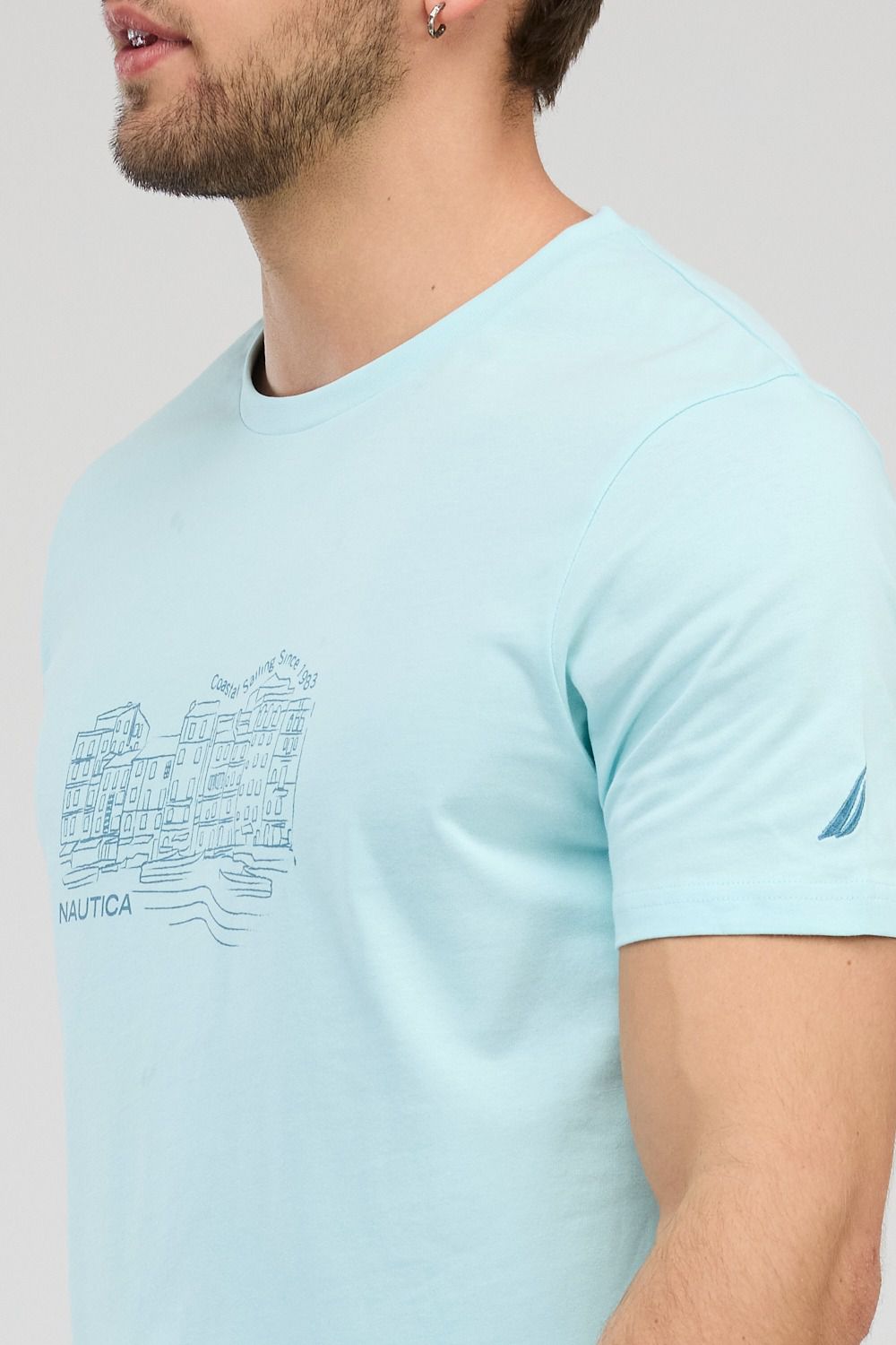 חולצת טי-שירט קצרה לגברים