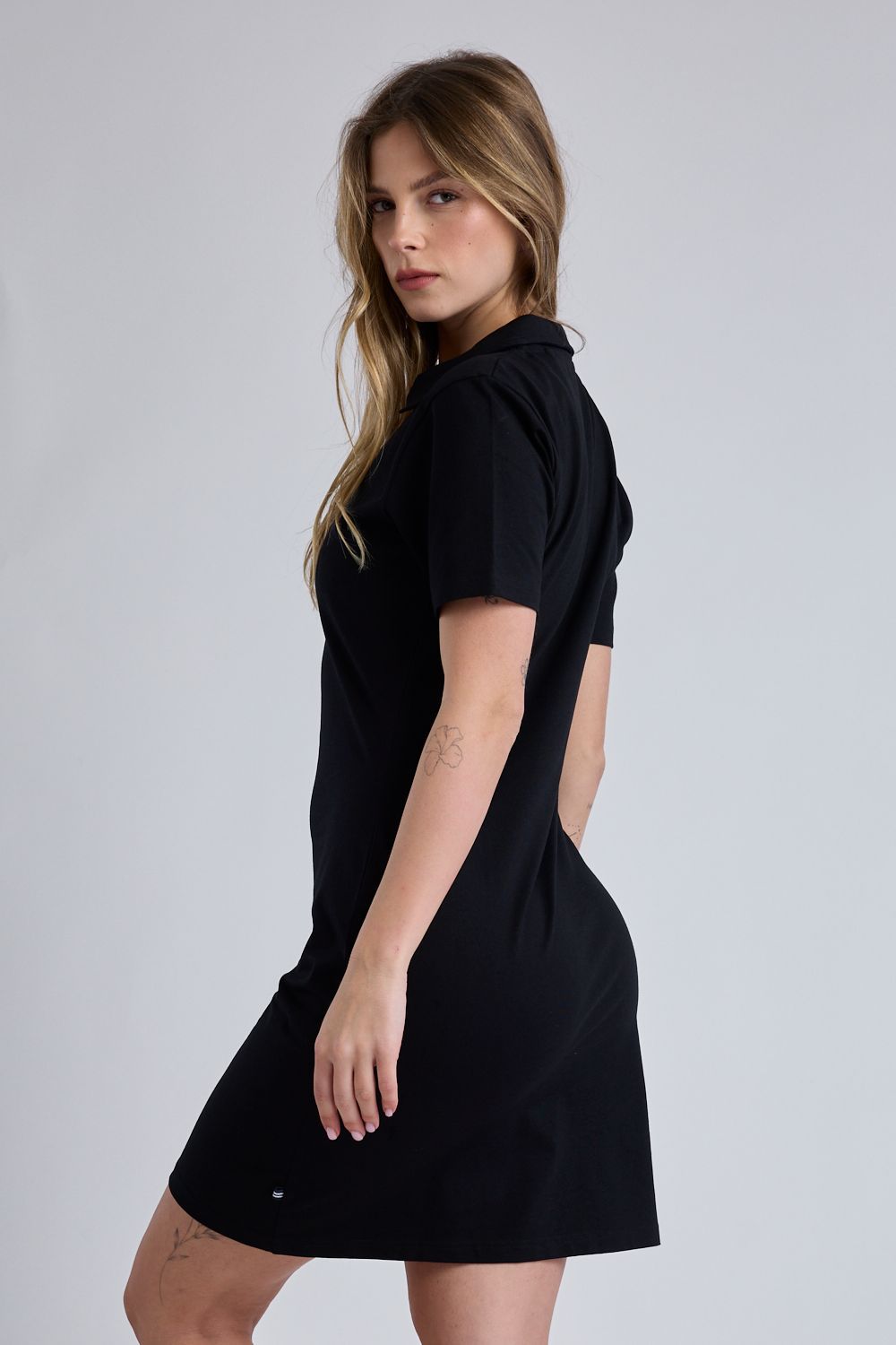 שמלת מידי ללא שרוולים ולוגו Nautica לנשים