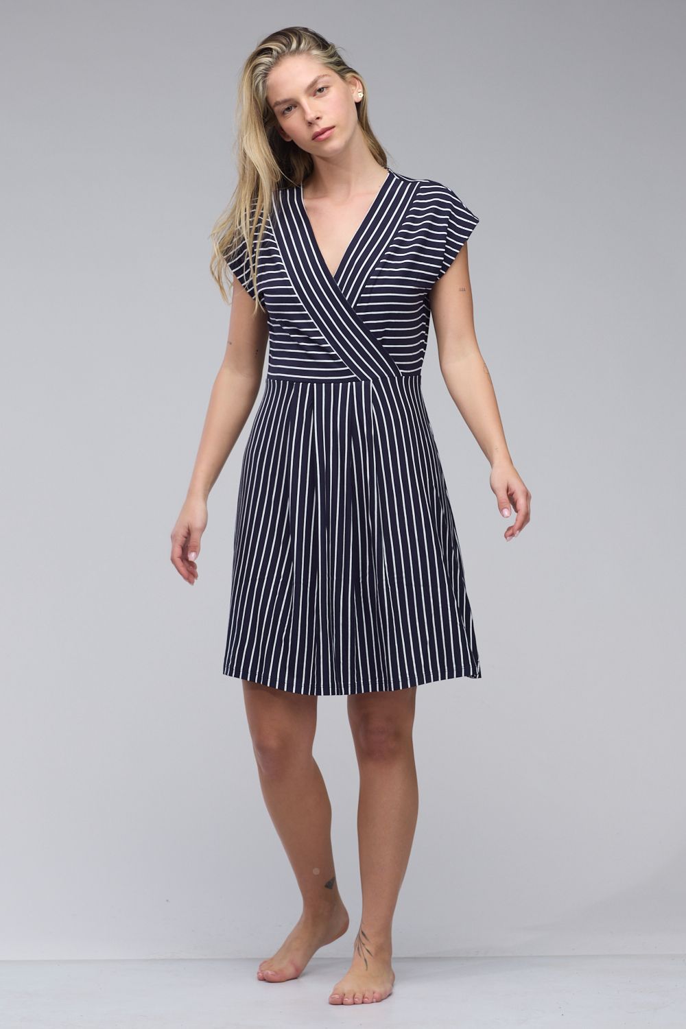 שמלת פסים Nautica לנשים