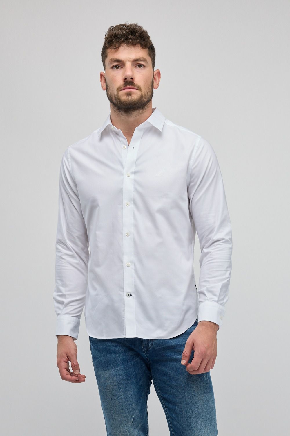 חולצה מכופתרת עם שרוולים ארוכים Nautica לגברים